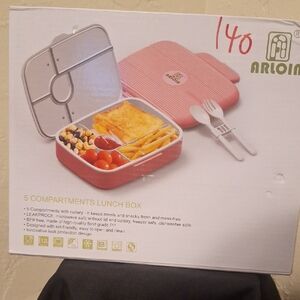 Arloine Pink 5-Compartment Lunch Box
